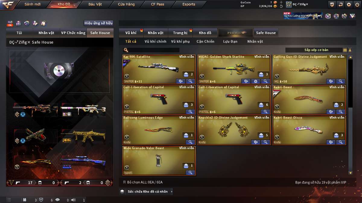 shop acc cf uy tin gia re
